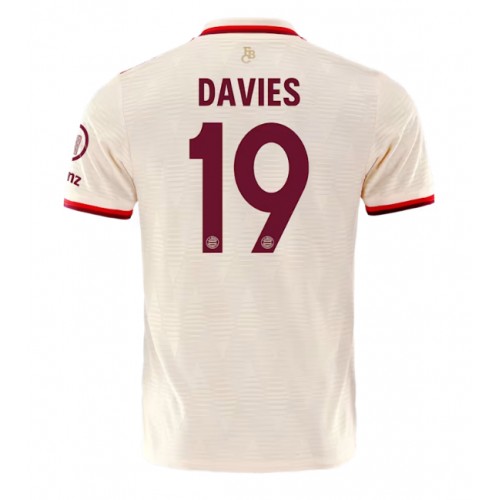 Dres Bayern Munich Alphonso Davies #19 Rezervni 2024-25 Kratak Rukav